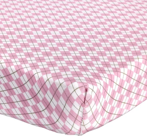 Vista 12 de Sábana ajustable de algodón tejido en jersey para cuna o cama para niño o niña, de Abstract