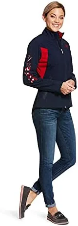 Vista 3 de ARIAT New Team Softshell - Chaqueta para mujer, color negro