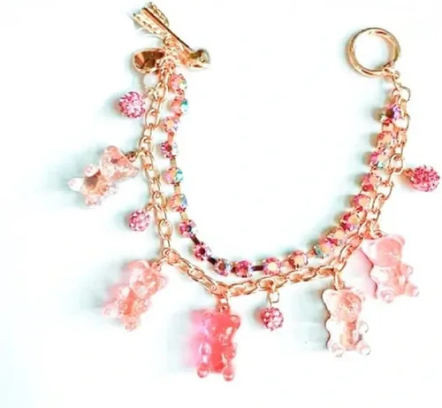 Vista 2 de Betsey Johnson Gummy Bear Charm Bracelet