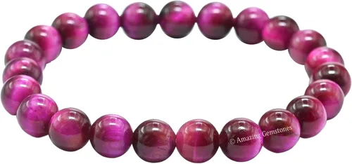 Vista 296 de Amazing Gemstone Crystal Bracelet for Women Men's Gifts - Protection Healing Crystal Bracelet - 8mm Gemstone Beaded Stretchable Bracelet Pulseras