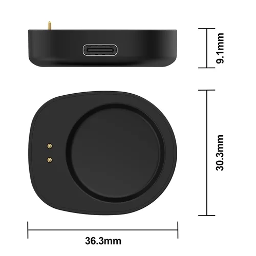 Vista 4 de para Amazfit T-REX 3 Charger, cable de carga de repuesto para Amazfit T-Rex 3/T-Rex3 Pro/Balance/Balance 2/Helio Smartwatch