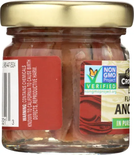 Vista 3 de Crown Prince - Anchoas planas en aceite 36 x 1.5 oz