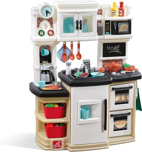 Vista 9 de Step2 Great Gourmet - Juego de cocina para niños, cocina para interiores y exteriores, juego interactivo con luces y sonidos, hecho de plástico