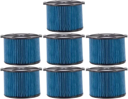Vista 12 de VF3500 - Filtro de cartucho de polvo fino de 3 capas, pieza de repuesto 26643 compatible con aspiradoras portátiles RIDGID de 3 a 4.5 galones, 1