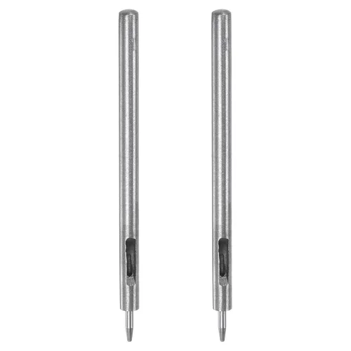 Vista 9 de HARFINGTON Perforadora de cuero de 0.020 in, recta, redonda, con ojales, remache a presión, fijador para cuero, artesanía, ropa, bolso, cortina