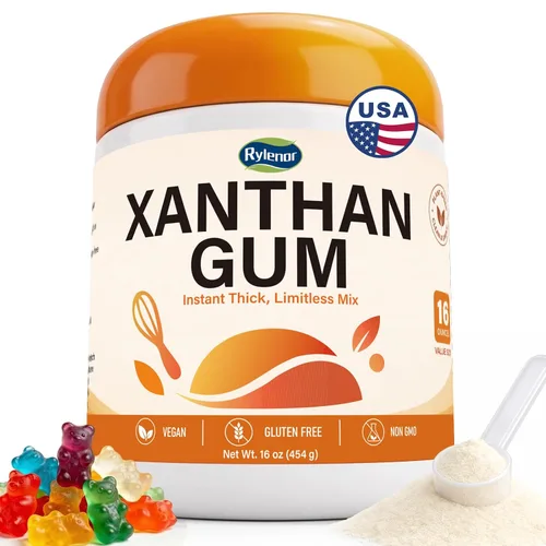Vista 7 de Goma de xantano de 10 onzas, sin dieta cetogénica y gluten, 100% natural para hornear