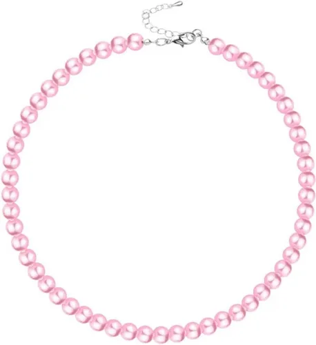 Vista 2 de Collar largo de perlas de los años 20, collar de perlas de imitación con cuentas largas, collar de perlas largas de los años 20, joyería de disfraz