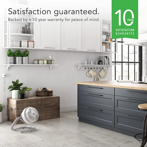 Vista 6 de Vornado 623DC Energy Smart - Ventilador circulador de aire de tamaño mediano con control de velocidad variable, flujo de aire característico