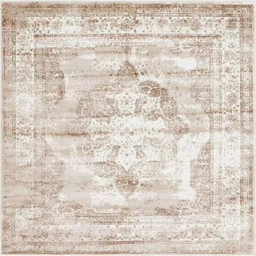 Vista 301 de Unique Loom Colección Sofia - Alfombra de área Salle Garnier (7' 1" x 10' Rectángulo, Borgoña/ Marfil)