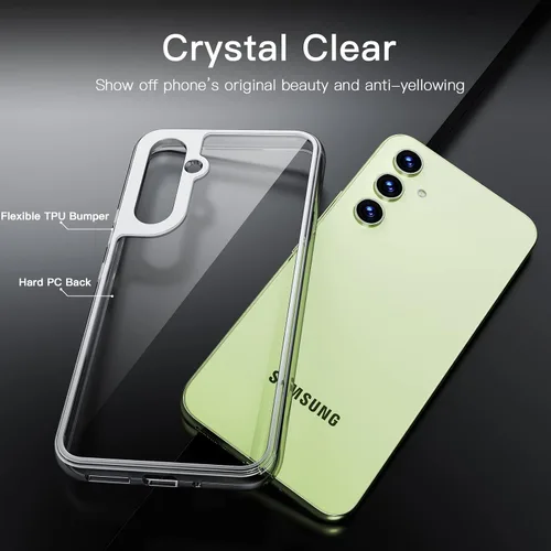 Vista 3 de JETech Funda para Samsung Galaxy A54 5G de 6.4 pulgadas, no amarillenta a prueba de golpes, funda protectora para teléfono, parte trasera
