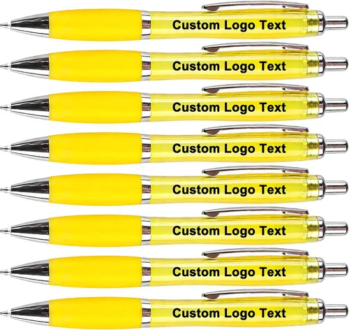 Vista 12 de Personalized Ballpoint Pens with Name for Events, Pink, 50 Pcs Custom Promotional Logo, Customized for Church, Wedding, Business, Reunion, Bank