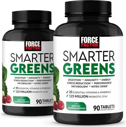 Vista 8 de Force Factor Suplemento Smarter Greens para apoyar la salud intestinal