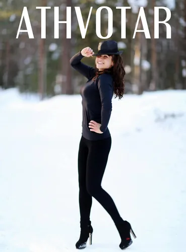Vista 6 de ATHVOTAR - Leggings cálidos de invierno con forro de vellón para mujer, mallas gruesas de terciopelo térmico