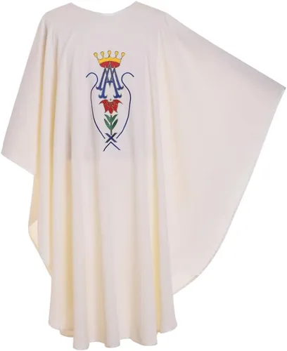 Vista 10 de BLESSUME Iglesia Católica Casulla Corona Bordada Vestiduras Sacerdotales