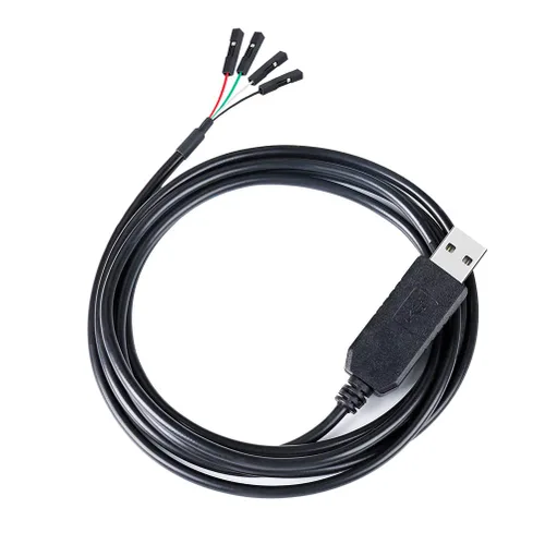 Vista 6 de DTech FTDI - Cable adaptador USB a TTL serie de 3.3 V, chip FT232RL, señal TX RX, 4 pines, toma hembra de 0.1 pulgadas, Windows 11, 10, 8, 7 XP