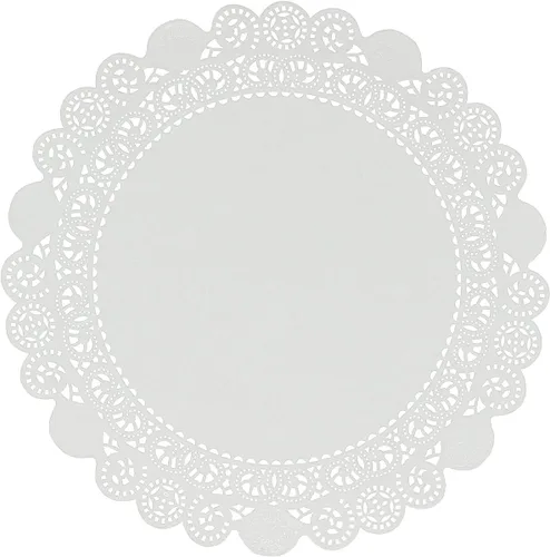 Vista 8 de Tapones de encaje de papel desechables de 4 pulgadas, color blanco, paquete de 1000