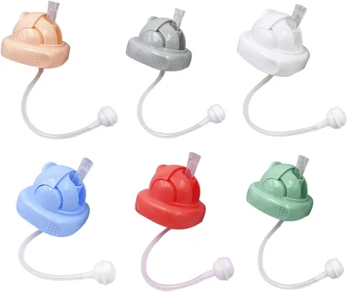 Vista 2 de Accesorios reemplazables para botellas, tapa de pajilla, cubierta para convertir biberón Hegen para biberón de lactancia Hegen, parte cuadrada