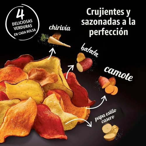 Vista 5 de Papas fritas vegetales Terra, hierbas mediterráneas y un toque de limón, 6.8 onzas
