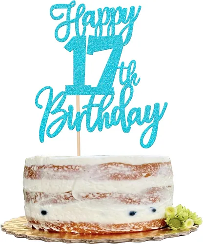 Vista 11 de 1 pieza de decoración para pastel de cumpleaños número 10 con purpurina y texto en inglés "Cheers to 10" Birthday Cake Pick Ten 10 Fabulous Cake