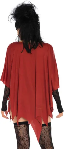 Vista 2 de Leg Avenue Disfraz de poncho de telaraña para mujer