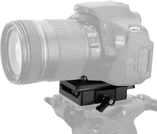 Vista 3 de Placa de trípode de liberación rápida para cámara DSLR compatible con placa deslizante tipo Manfroto para accesorios de cámara Rig