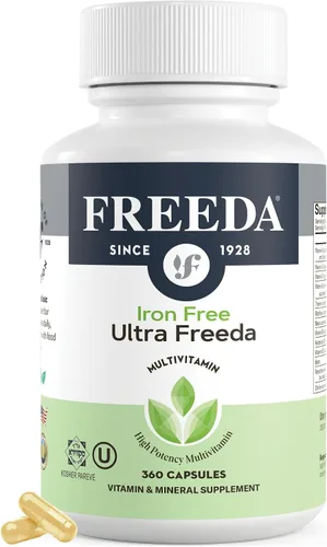 Vista 9 de Freeda Multivitamínico de máxima fuerza – Suplemento diario de alta potencia para adultos activos (hombres y mujeres) – Sin hierro – Compatible