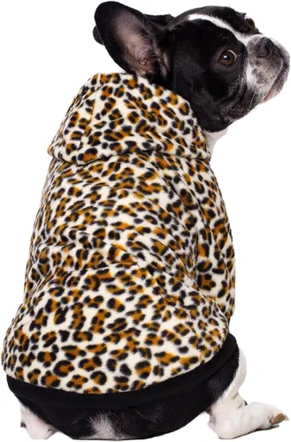 Vista 16 de Ropa de bulldog francés de camuflaje con capucha para perros pequeños, cachorros, chihuahua, abrigo, sudadera con capucha para mascotas, gatos Camo
