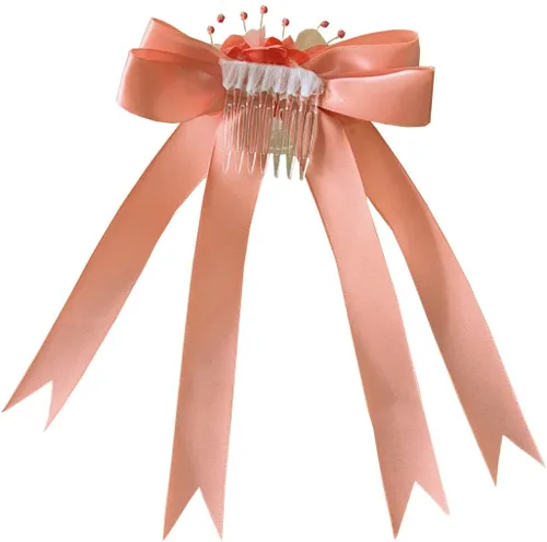 Vista 4 de Hecho en Estados Unidos/lazo para el pelo a juego gratis/niñas grandes y pequeñas niña flor niña comunión boda vacaciones vestido Coral