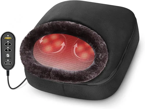 Vista 10 de COMFIER Shiatsu - Masajeador de pies con calor, masajeador de pies y espalda 2 en 1, máquina masajeador de pies para fascitis plantar, neuropatía