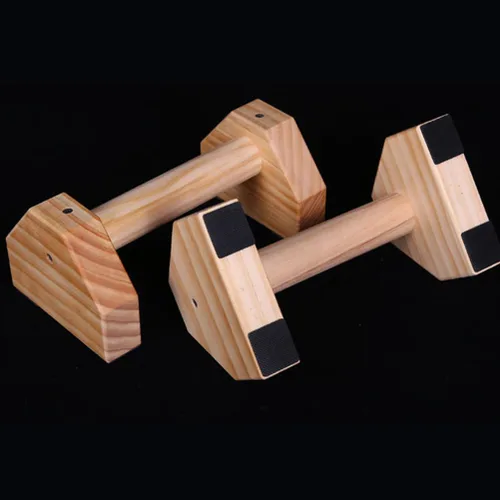 Vista 2 de LIOOBO Músculos Fitness Equipo Pine Stand Pushup Manijas para Piso Edificio Accesorios
