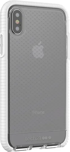 Vista 5 de Tech21 Evo Check - Funda delgada para iPhone X/XS, color blanco transparente, protección inalámbrica y resistente