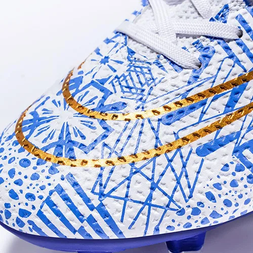 Vista 2 de ailishabroy Zapatos de fútbol para niño grande FgAg High Top Spikes Zapatos de fútbol para entrenamiento profesional Césped Hombres al aire libre