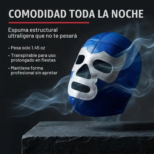 Vista 6 de RINGREBELS - Máscara de lucha libre mexicana Lucha Libre Luchador - Estilos coloridos