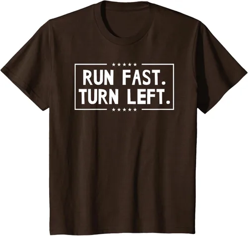 Vista 34 de Run Fast Turn Left - Camiseta para correr de pista y campo