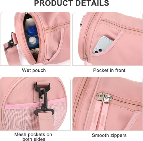 Vista 5 de Bolsa de gimnasio, A3-rosa (pequeño), S