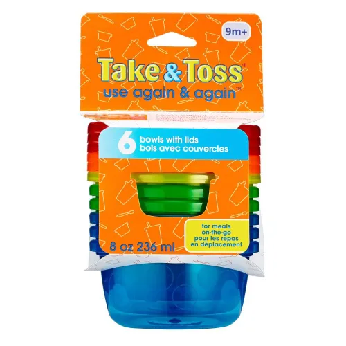 Vista 3 de Cuencos para niños pequeños Take Toss con tapa