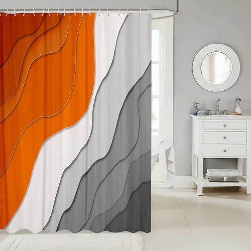 Vista 63 de Decorative White Baseball Shower Curtain Waterproof Polyester Fabric,Red Baseball Bat Bath Curtain Home Bathroom Decor Hanging Curtain with Hooks 72