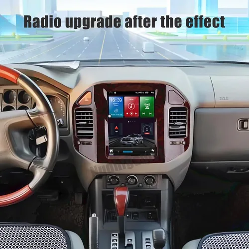 Vista 7 de Radio Android para Mitsubishi Pajero V60 V68 V73 2004-2011 9.7 pulgadas Tesla estilo IPS pantalla táctil estéreo con Bluetooth 5.0 Carplay/Android