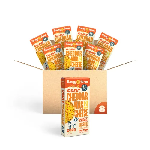 Vista 9 de Funny Farm - Macarrones y queso para cena de queso cheddar de cabra - 6 oz.
