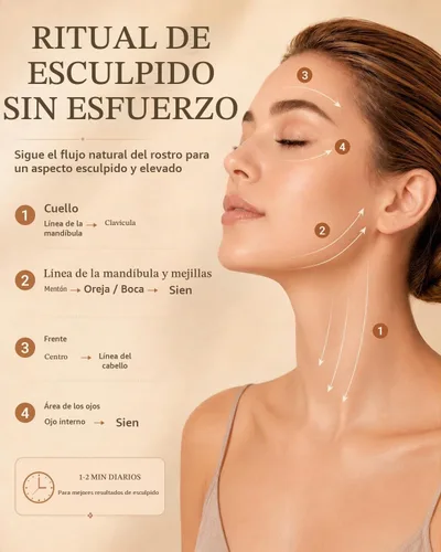 Vista 4 de ONUEMP Lymphatic Contour Face Brush for Anti-Puffiness, Lifting & Sculpting
