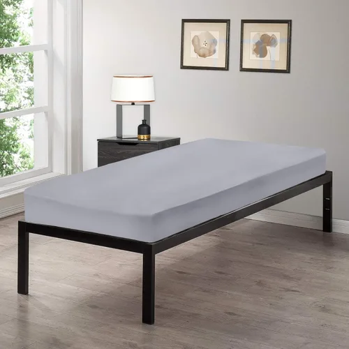 Vista 8 de Gilbins Sábana bajera ajustable tamaño cuna de 30 x 75 pulgadas, hecha de algodón, perfecta para literas de campamento, caravanas, camas
