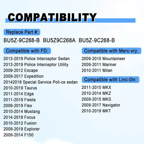Vista 6 de Tapa de gasolina Bloqueo y llaves de tapa de depósito de combustible compatibles con Taurus Edge Mustang Expedition Fusion F150 Escape Focus MKT MKZ