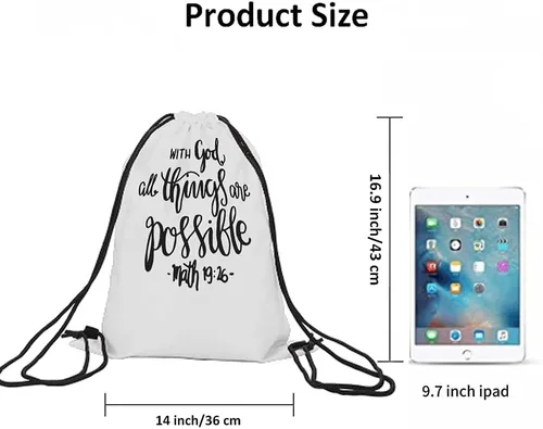 Vista 6 de Notas musicales Bolsas con cordón Mochila Bolsa de gimnasio Bolsa con cordón, Multi-a156, Mochilas de viaje