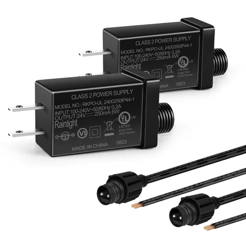 Vista 8 de Fuente de alimentación de clase 2 de 4.5 V, 2.7 W, 0.6 A, transformador de bajo voltaje de CA a CC, adaptador de corriente inflable IP44 para tiras