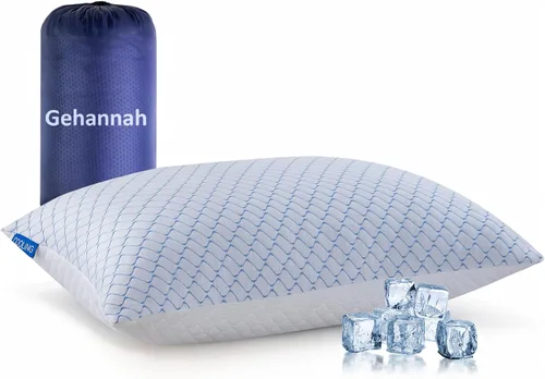 Vista 11 de Almohada de viaje – Paquete de 2 almohadas pequeñas comprimibles para acampar para dormir, almohada de espuma viscoelástica triturada con bolsa