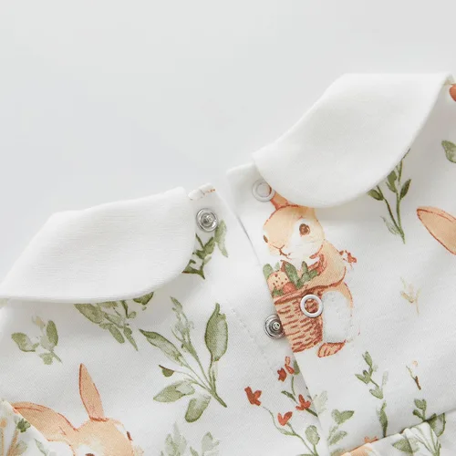 Vista 110 de pureborn Mameluco de algodón súper suave para bebés niños y niñas de 0 a 24 meses