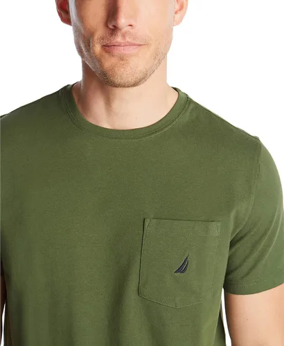Vista 4 de Nautica Camiseta de manga corta con cuello redondo y bolsillo para hombre