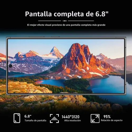 Vista 3 de Teléfonos C24 Ultra Desbloqueados,256GB+8GB Teléfono Celular,6800mAh Gris