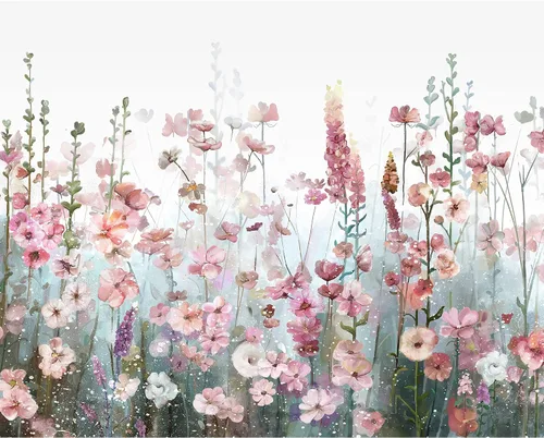 Vista 9 de SUMGAR Kit de pintura enmarcada por números para adultos flores, kit de pintura de lienzo de flores silvestres rosas con marco, pintura acrílica