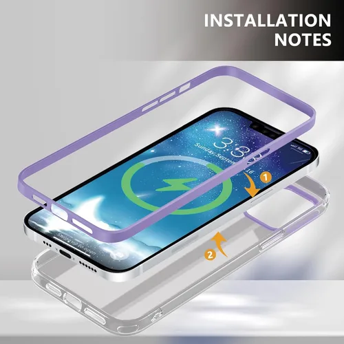 Vista 7 de Funda protectora transparente para iPhone 13 Pro Max, funda protectora de esquina reforzada contra arañazos, policarbonato duro + carcasa de TPU